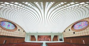 TIL The Pope sits at Center of a Snake's Mouth in Paul VI Audience Hall and There are No Crosses/Crucifixes Anywhere in the Building. - Album on Imgur