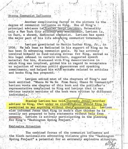 Martin Luther King document amid JFK files reveal that he was tool of the communist party : conspiracy