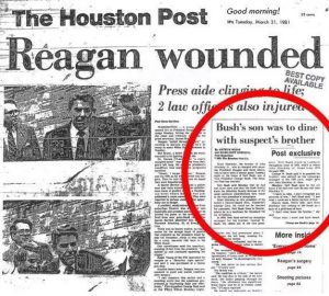 More Bush headlines I saved from the past. What a tangled web we weave ! : conspiracy