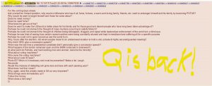 Another Q drop. (3rd today) : conspiracy