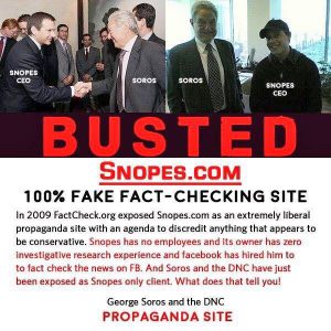 Still think Snopes is a legitimate "Fact Checking" site?...Think again. - conspiracy