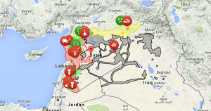 Map of Syrian Civil War - Syria news today - syria.liveuamap.com