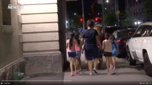 'Jarring' footage shows young girls being transferred to and from a NYC facility believed to be housing migrant minors