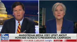 Jill Stein, Tucker Carlson Promote Howard Schultz's 2020 Candidacy, Ridicule Democratic 'Party Of Diversity'