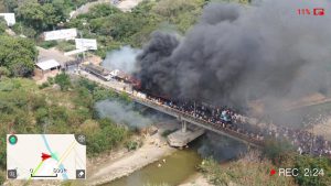 Guaid&oacute;-USAID Trucks Torched on Border - Global ResearchGlobal Research - Centre for Research on Globalization