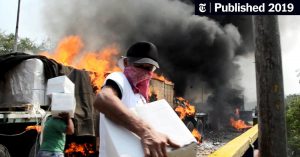 Footage Contradicts U.S. Claim That Maduro Burned Aid Convoy - The New York Times