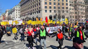 "No War for Oil" as Thousands March Against US Intervention in Venezuela