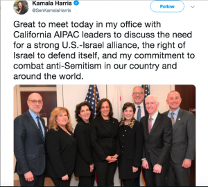 Kamala Harris mobbed on Twitter after meeting with California AIPAC leaders - SFGate