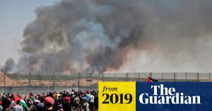 Israeli forces shoot 16 Palestinian protesters at Gaza frontier  World news  The Guardian