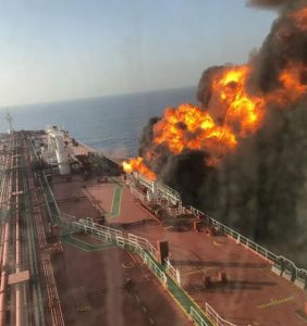 Gulf of Oman attack &ndash; US says Iran is behind &lsquo;torpedo&rsquo; attack on American-linked oil tanker and bombing of second ship