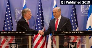 John Bolton in Israel Today Meeting Bibi Netanyahu - conspiracy