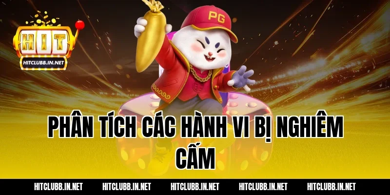 Phân tích các hành vi bị nghiêm cấm